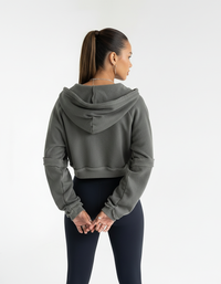 Aura Crop Zip Hoodie